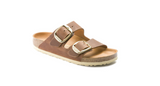 Birkenstock Arizona Big Buckle Oiled Leather Cognac Sandals