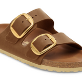 Birkenstock Arizona Big Buckle Oiled Leather Cognac Sandals