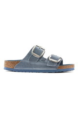 Birkenstock Arizona Big Buckle Oiled Leather Sandals | Dusty Blue | Narrow