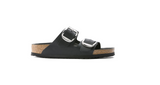 Birkenstock Arizona Big Buckle Oiled Leather Black Sandals