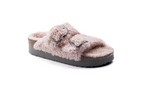Birkenstock Arizona Big Buckle Shearling Teddy Crystal Rose Sandals