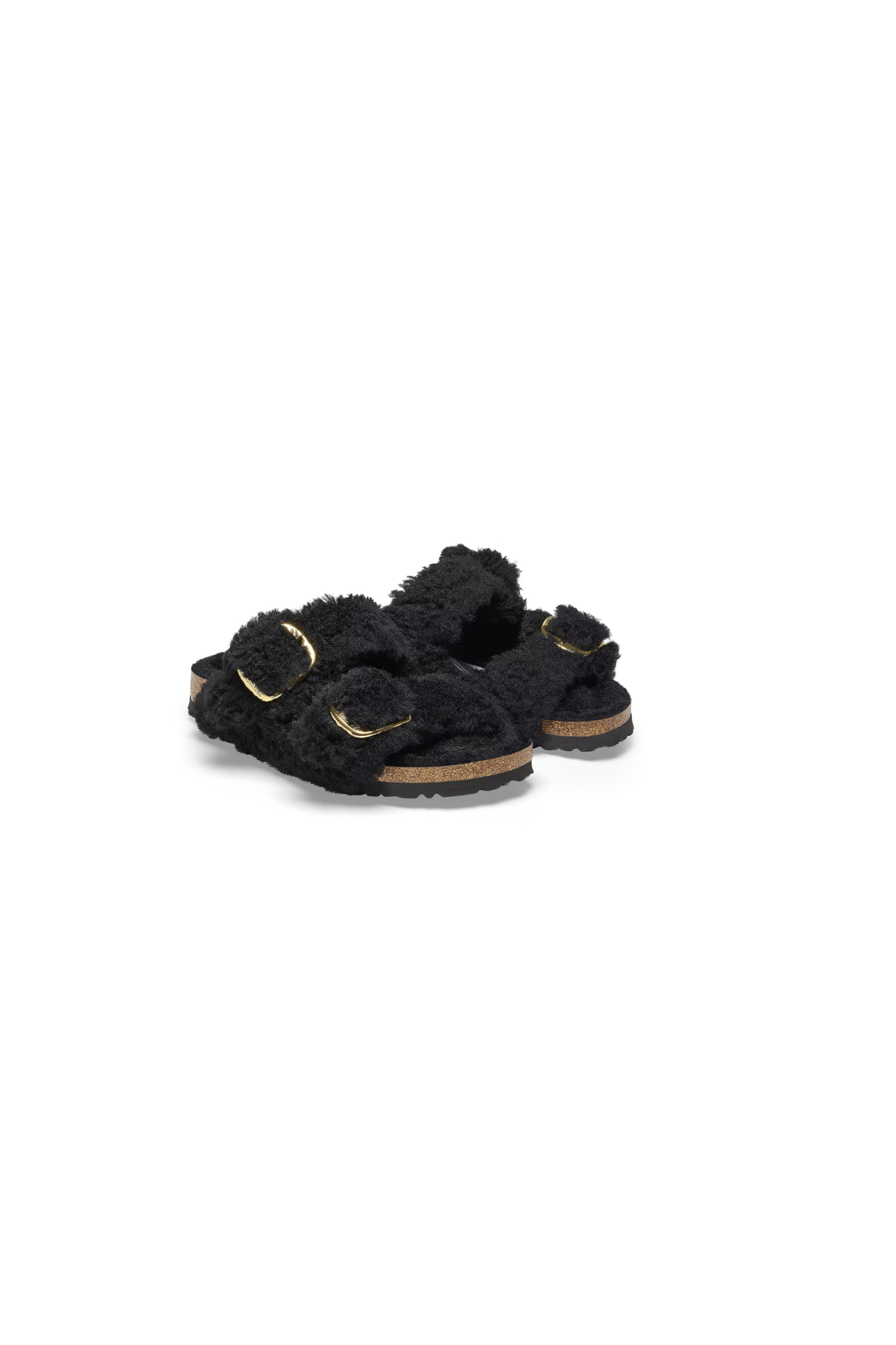Birkenstock Arizona Big Buckle Shearling | Black Gold | Narrow