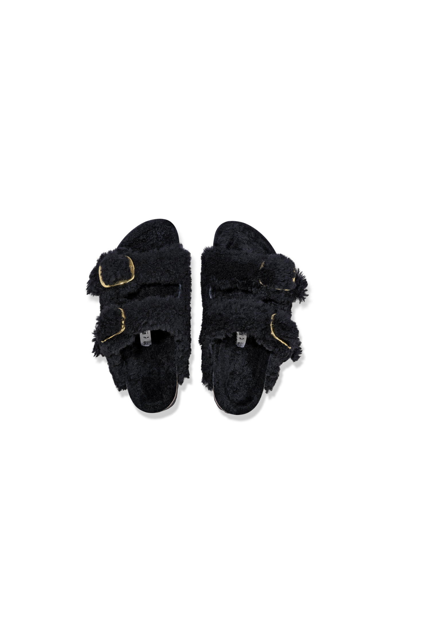 Birkenstock Arizona Big Buckle Shearling | Black Gold | Narrow