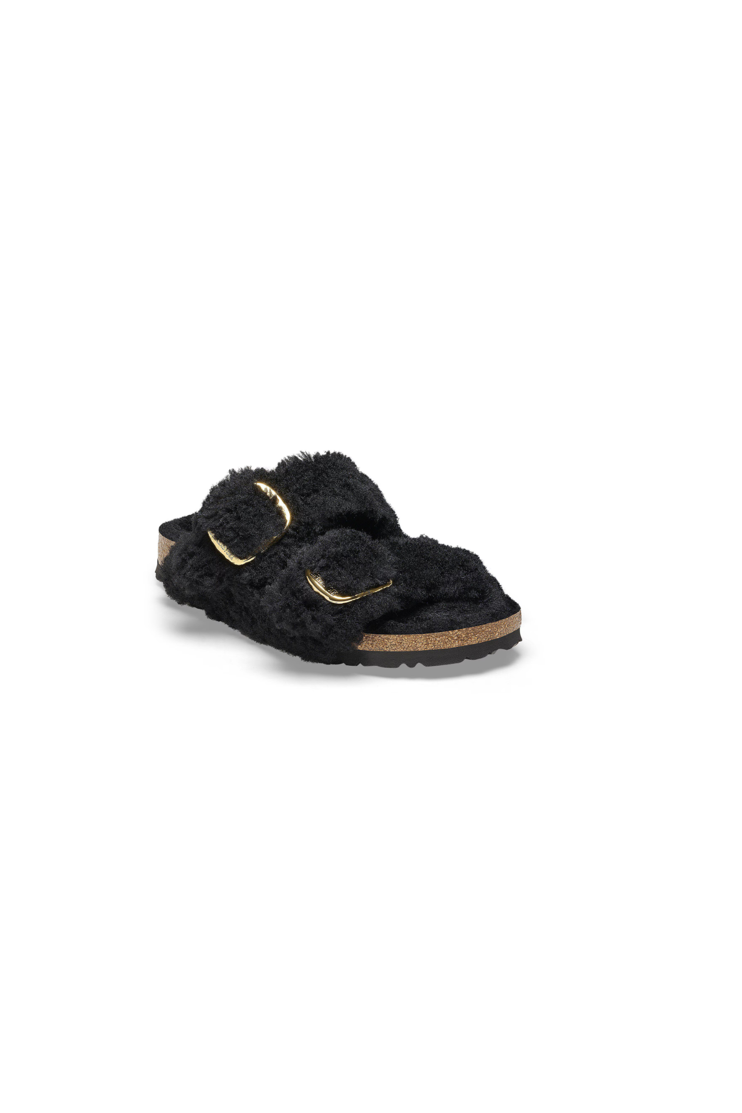 Birkenstock Arizona Big Buckle Shearling | Black Gold | Narrow