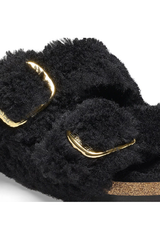 Birkenstock Arizona Big Buckle Shearling | Black Gold | Narrow