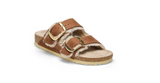 Birkenstock Arizona Big Buckle Shearling Oiled Leather Cognac