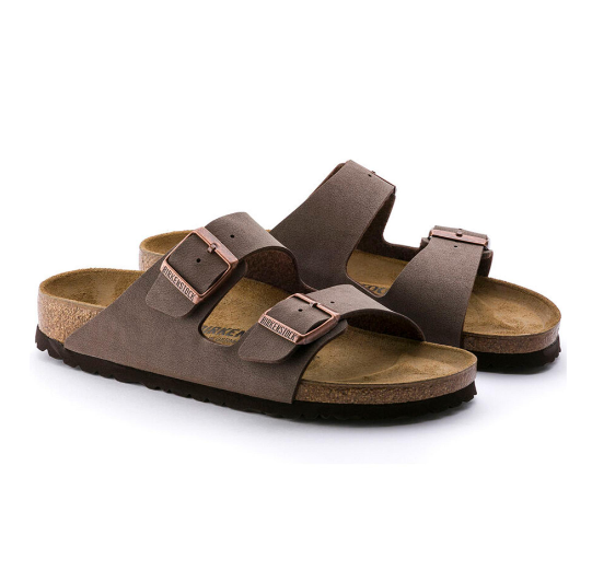 Birkenstock Arizona Birkibuc Mocha Sandals