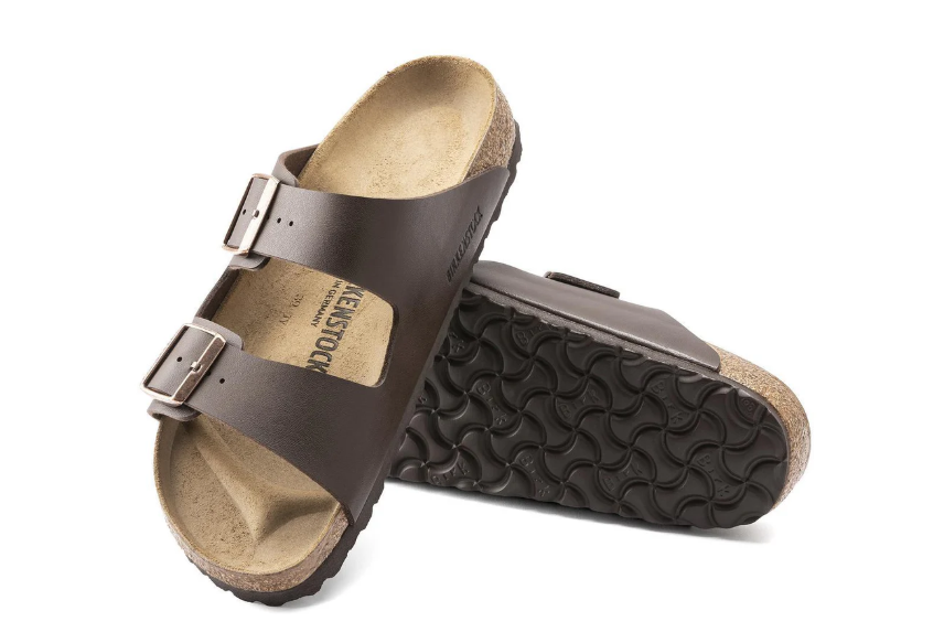 Birkenstock Arizona Birko-Flor Dark Brown Narrow Sandals