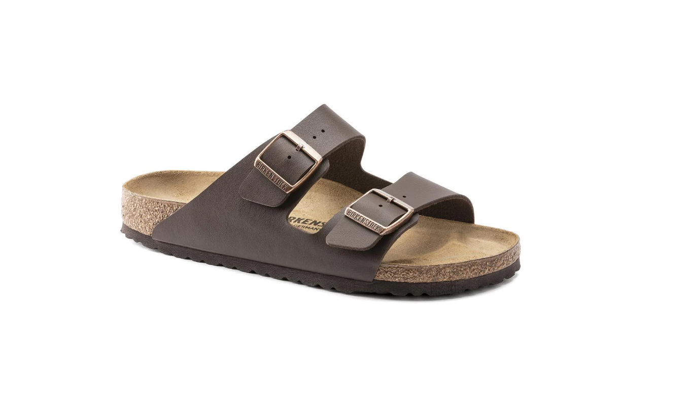 Birkenstock Arizona Birko-Flor Dark Brown Narrow Sandals
