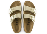 Birkenstock Arizona Birko-Flor Metallic Gold Sandals