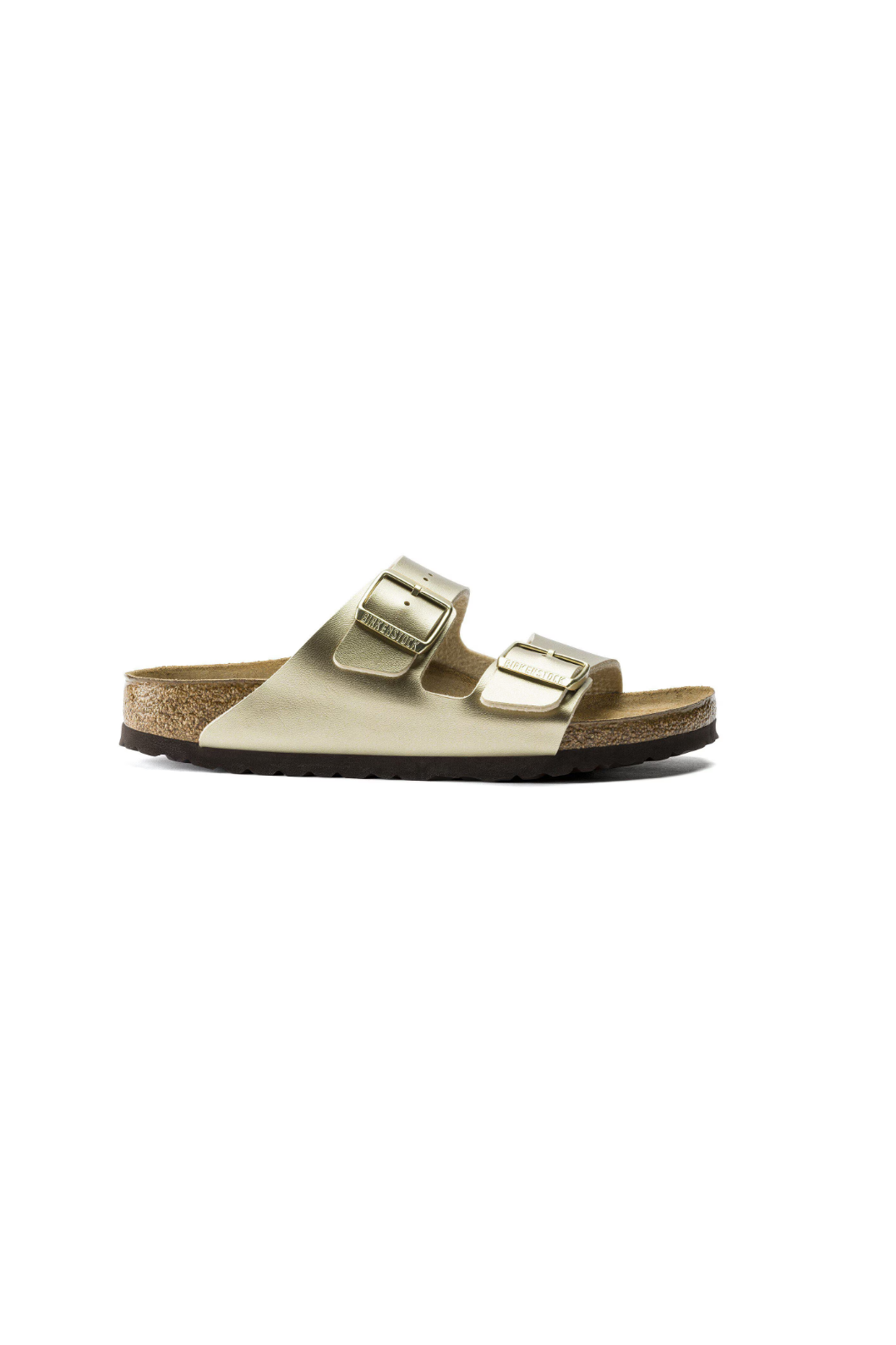 Birkenstock Arizona Birko-Flor Metallic Gold Sandals