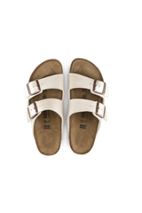 Birkenstock Arizona Birko-Flor Graceful Sandals | Pearl White | Narrow
