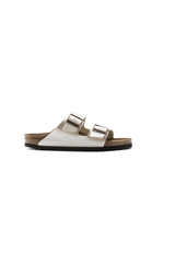 Birkenstock Arizona Birko-Flor Graceful Sandals | Pearl White | Narrow
