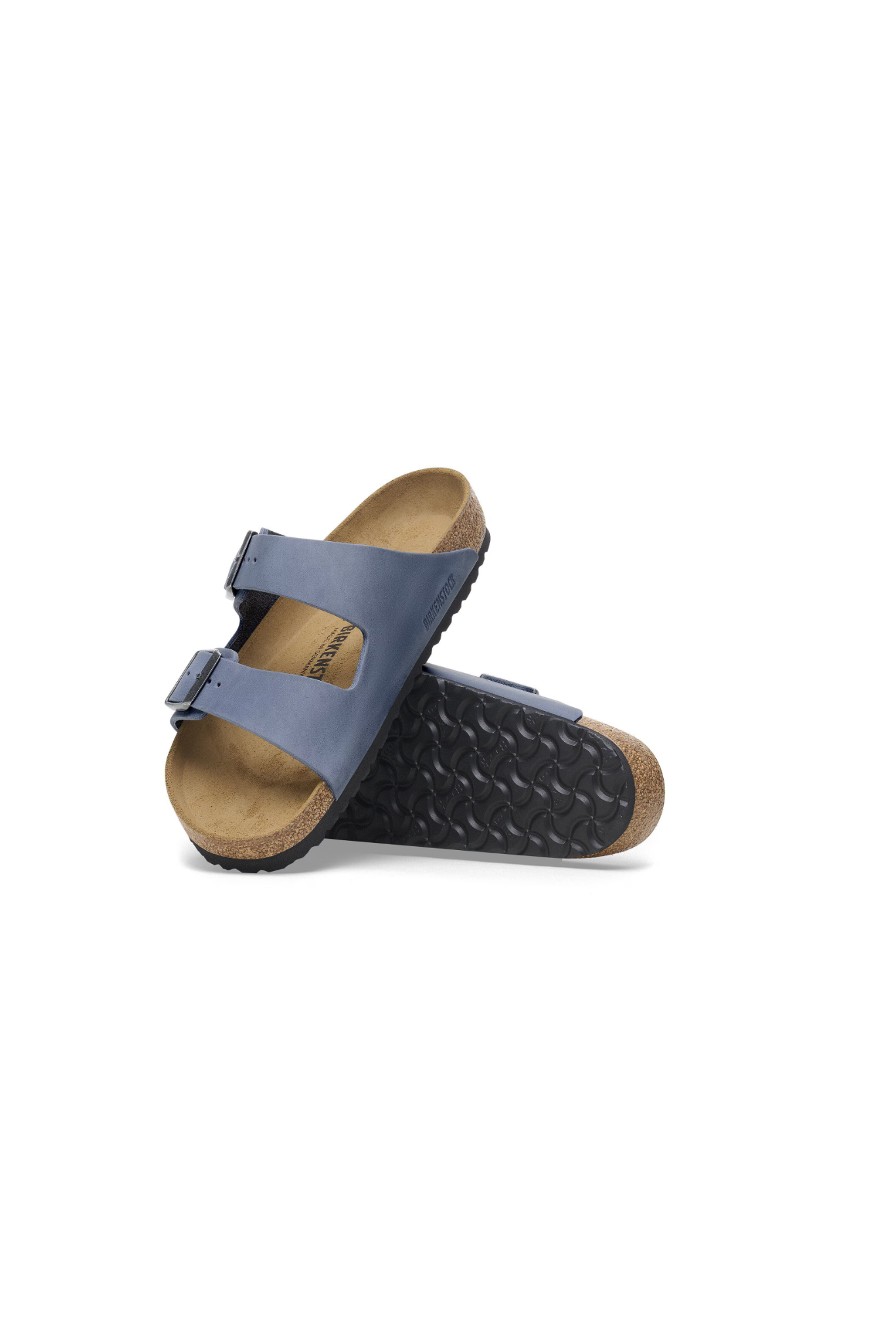 Birkenstock Arizona Oiled Leather Elemental Sandals | Blue | Narrow