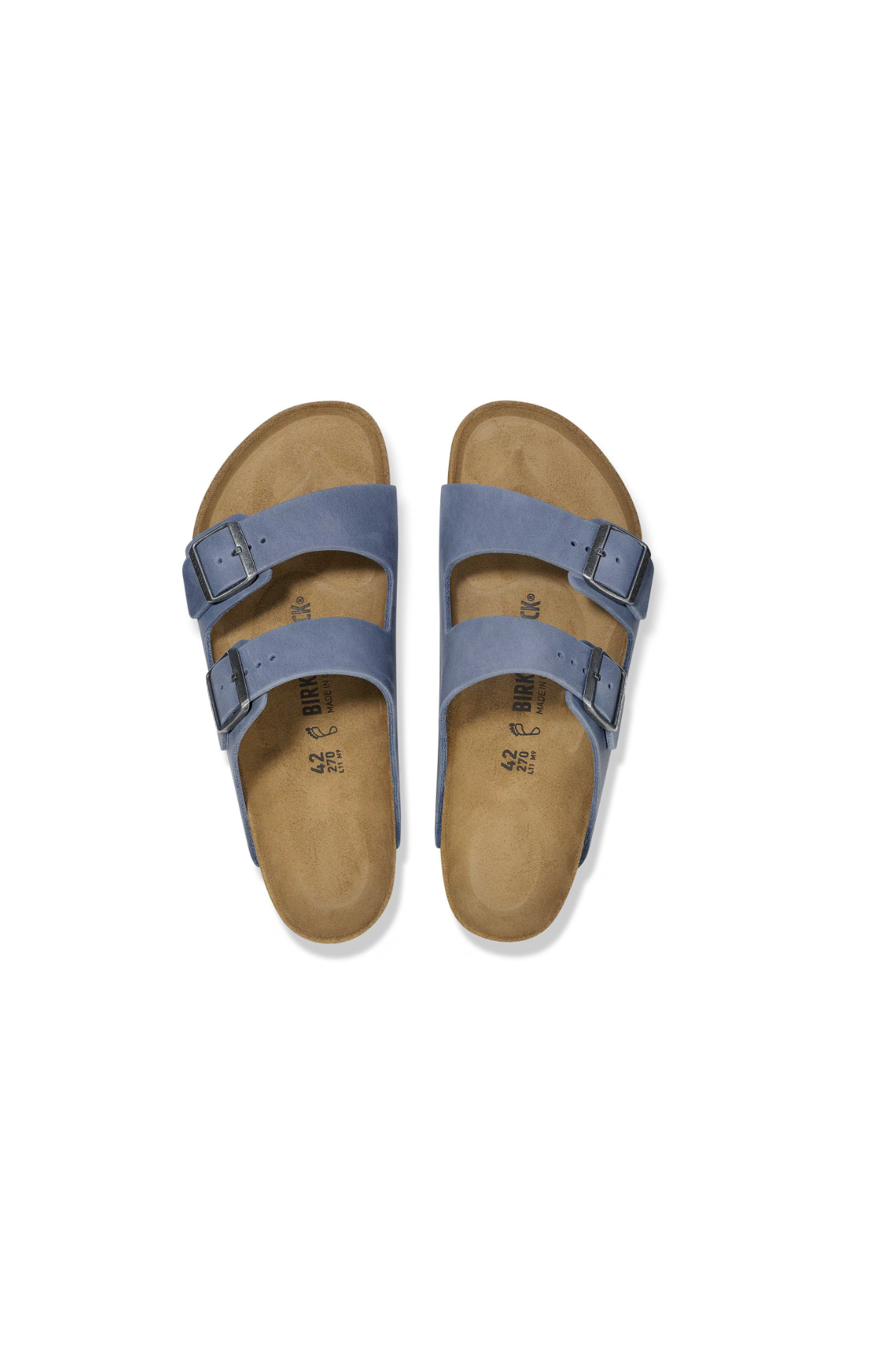Birkenstock Arizona Oiled Leather Elemental Sandals | Blue | Narrow