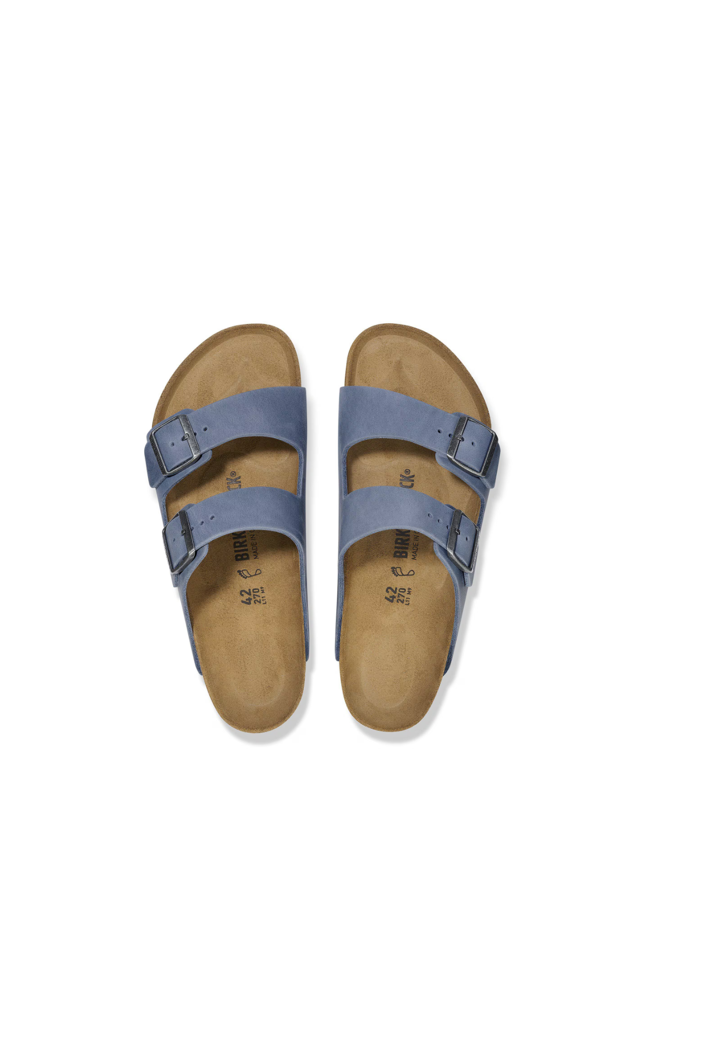 Birkenstock Arizona Oiled Leather Elemental Sandals | Blue | Regular