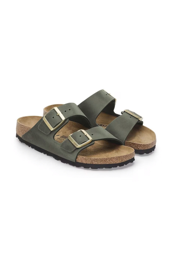 Birkenstock Arizona Oiled Leather | Thyme | Narrow