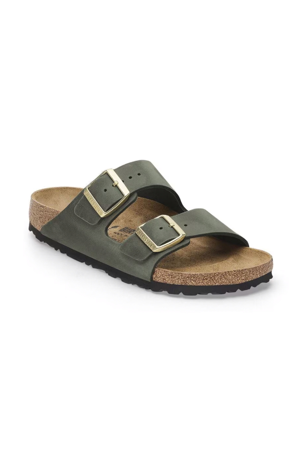 Birkenstock Arizona Oiled Leather | Thyme | Narrow