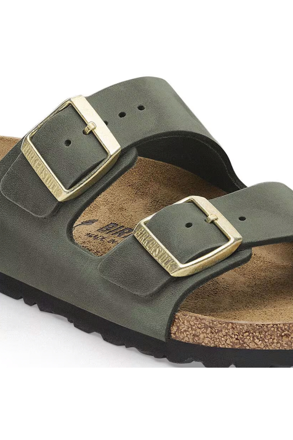 Birkenstock Arizona Oiled Leather | Thyme | Narrow