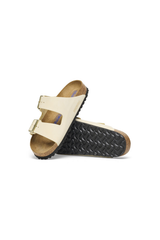 Birkenstock Arizona Soft Footbed Nubuck Leather Sandals | Ecru | Regular