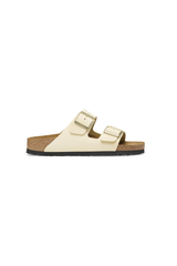 Birkenstock Arizona Soft Footbed Nubuck Leather Sandals | Ecru | Regular