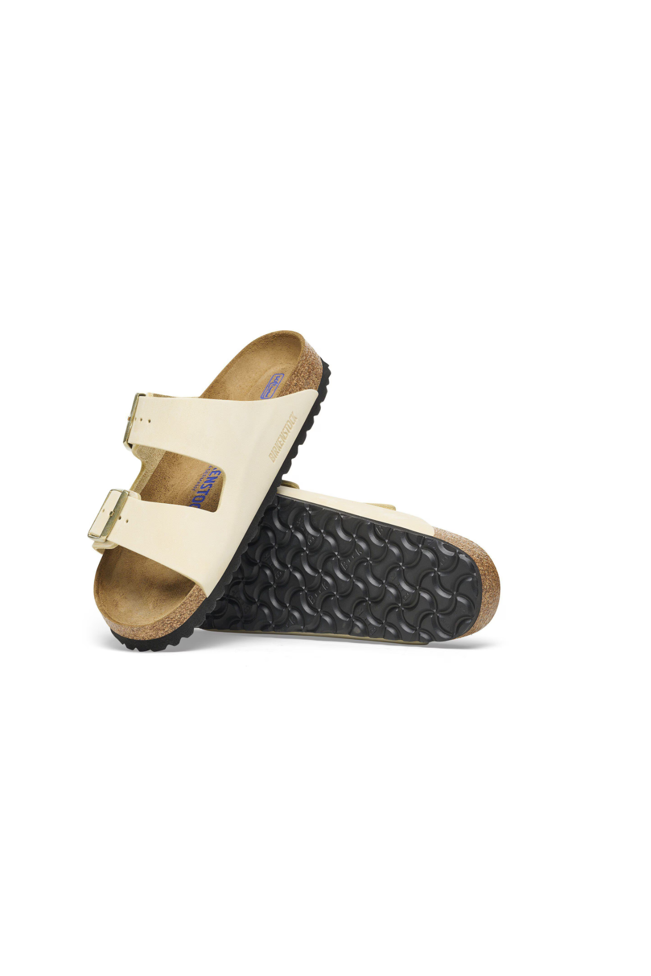 Birkenstock Arizona Soft Footbed Nubuck Leather | Ecru | Narrow