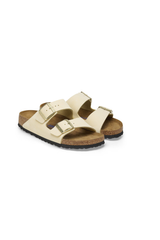 Birkenstock Arizona Soft Footbed Nubuck Leather | Ecru | Narrow