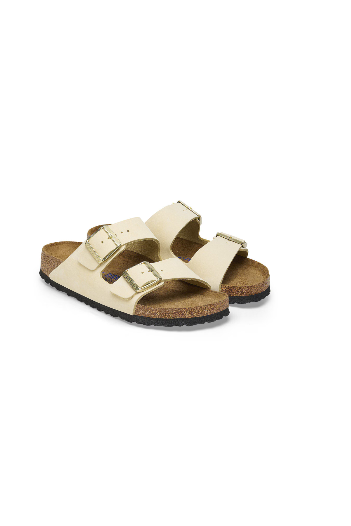 Birkenstock Arizona Soft Footbed Nubuck Leather | Ecru | Narrow