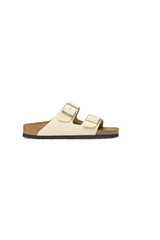 Birkenstock Arizona Soft Footbed Nubuck Leather | Ecru | Narrow