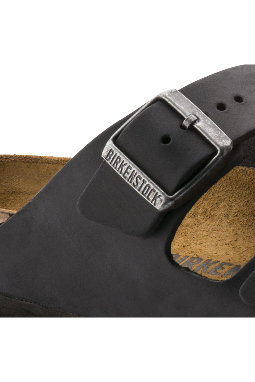 Birkenstock Arizona Oiled Leather | Black | Regular