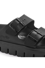 Birkenstock Arizona PAP Chunky Natural Leather | Black | Narrow
