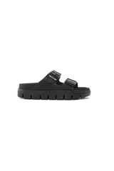 Birkenstock Arizona PAP Chunky Natural Leather | Black | Narrow