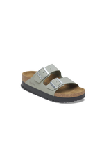 Birkenstock Arizona PAP Flex Platform Nubuck Leather | Pure Sage | Narrow