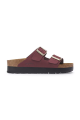 Birkenstock Arizona PAP Flex Platform Nubuck Leather | Zinfandel | Narrow