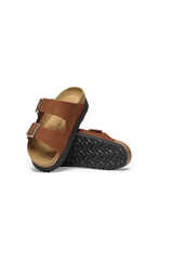 Birkenstock Arizona Platform Nubuck Leather | Pecan | Narrow