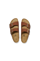 Birkenstock Arizona Platform Nubuck Leather | Pecan | Narrow
