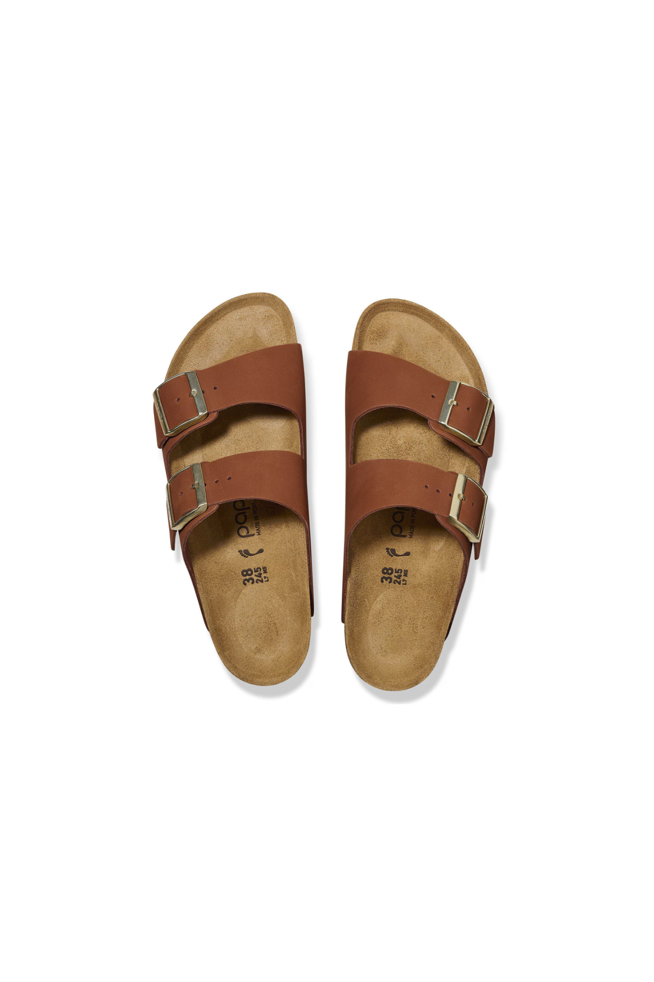 Birkenstock Arizona Platform Nubuck Leather | Pecan | Narrow