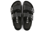 Birkenstock Arizona Platform Natural Leather Exquisite Black Sandals