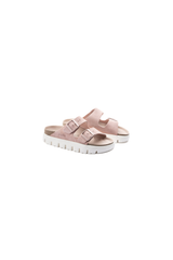 Birkenstock Arizona Platform Suede Leather | Soft Pink | Narrow