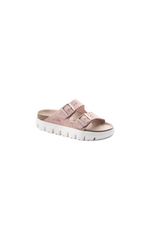 Birkenstock Arizona Platform Suede Leather | Soft Pink | Narrow