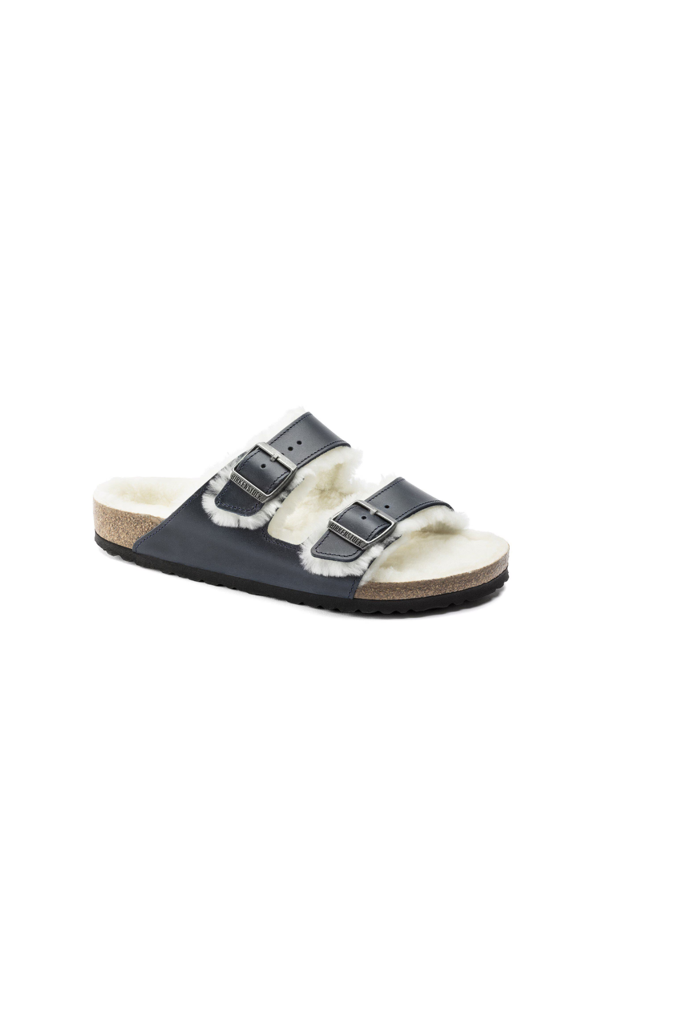 Birkenstock Arizona Shearling Oiled Leather | Navy | Regular