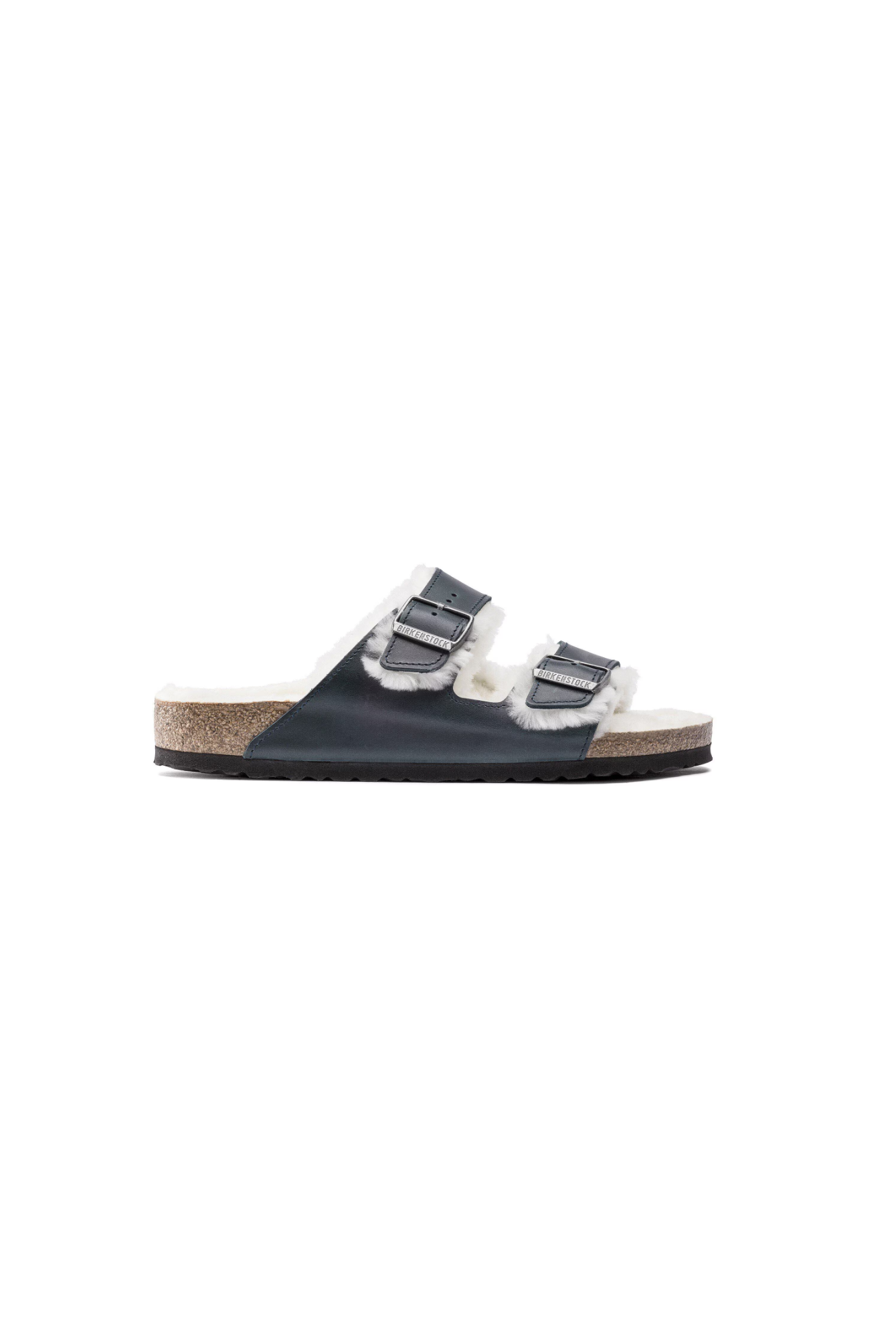 Birkenstock Arizona Shearling Oiled Leather | Navy | Regular