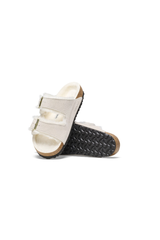 Birkenstock Arizona Shearling Suede Leather Antique | White | Narrow