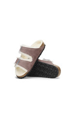Birkenstock Arizona Shearling Suede Leather Faded | Purple | Narrow
