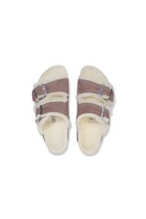 Birkenstock Arizona Shearling Suede Leather Faded | Purple | Narrow