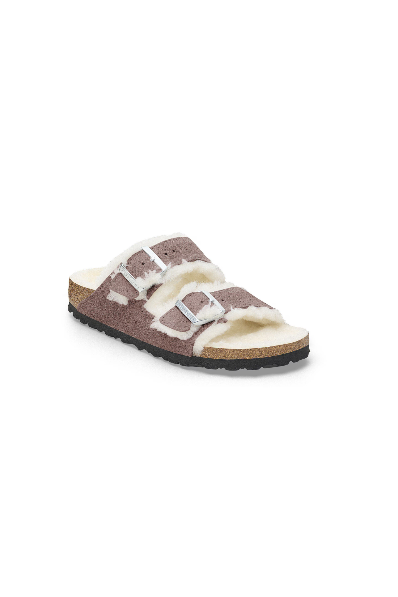 Birkenstock Arizona Shearling Suede Leather Faded | Purple | Narrow