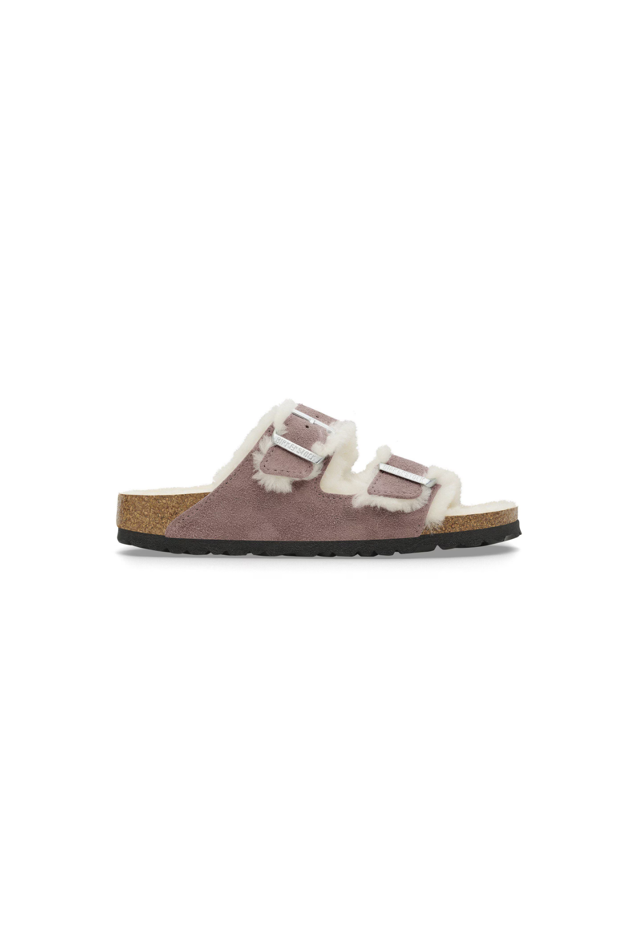 Birkenstock Arizona Shearling Suede Leather Faded | Purple | Narrow