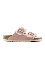 Birkenstock Arizona Shearling Suede Leather | Light Rose | Regular