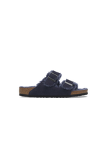 Birkenstock Arizona Shearling Suede Leather | Midnight Blue | Narrow