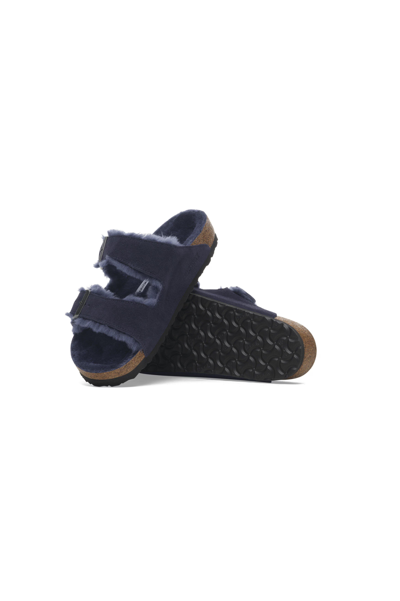 Birkenstock Arizona Shearling Suede Leather | Midnight Blue | Regular